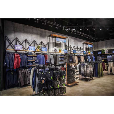 Boutique Men Garments Shop Display Furniture Power Saving Electroplate