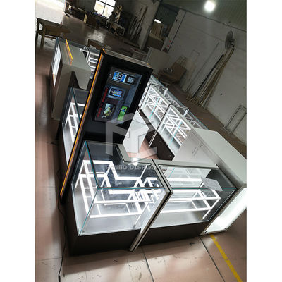 4000mm Long Mobile Phone Display Showcase 3000mm Width 10mm Thick Tempered Glass