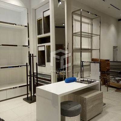 MDF Bag Display Shelf Cabinet