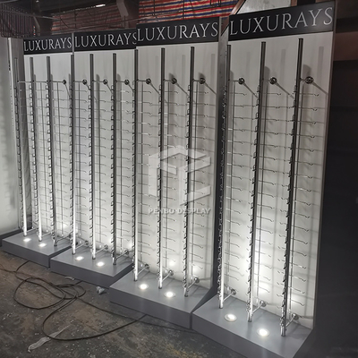 Laminate Sunglass Wall Display Case For Optical Store