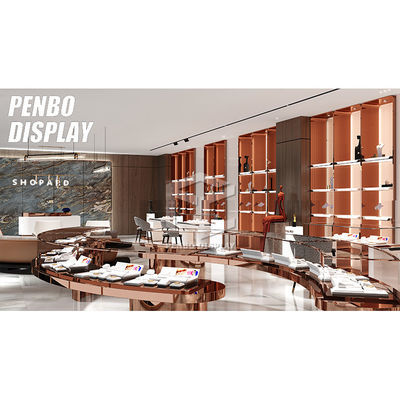 Luxury Jewelry Store Furniture Glass Jewellery Display Showcase