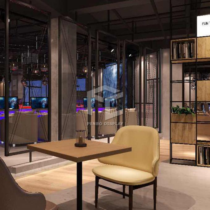 Monomer Design Coffee Shop Furniture 2mm Thick MDF Coffee Shop