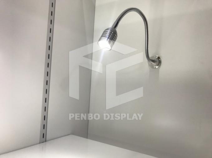 8mm Tempered Glass Wig Display Case With Adjustable Shelf